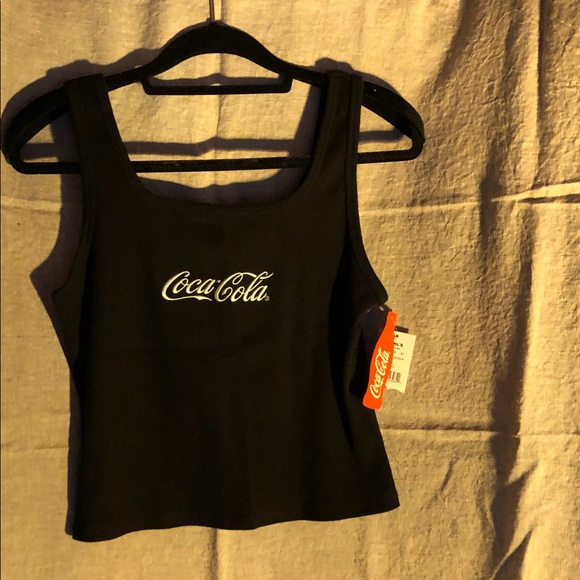 Coca Cola Women's Black Tank Top with Logo - Picture 5 of 5